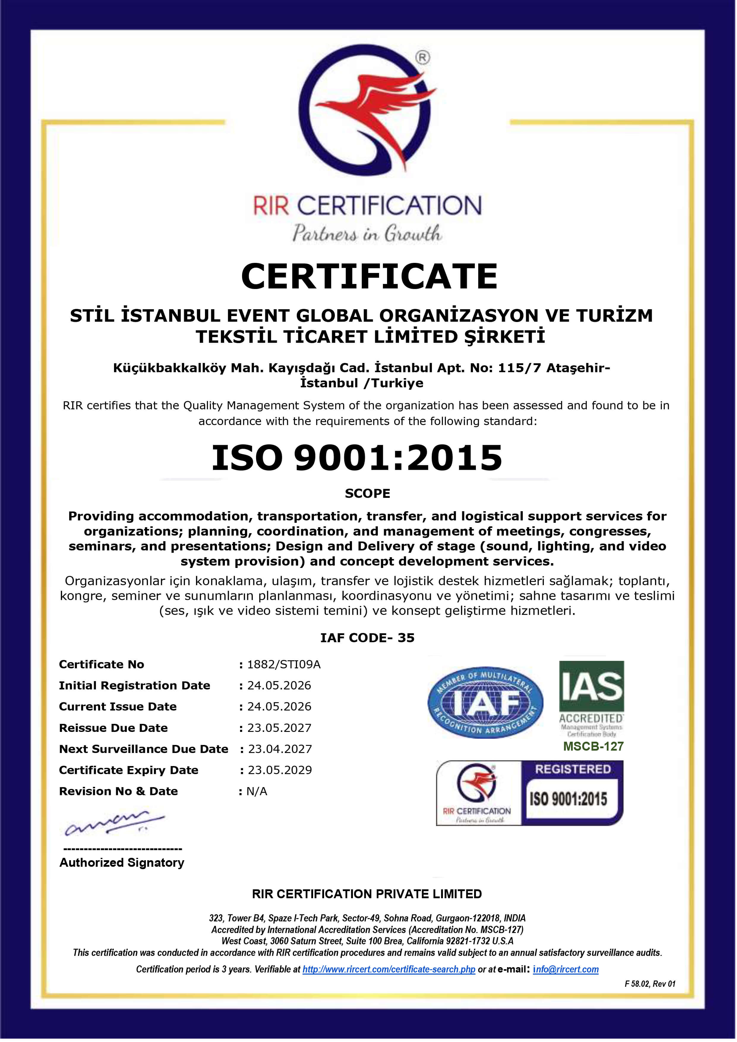 ISO 9001:2015